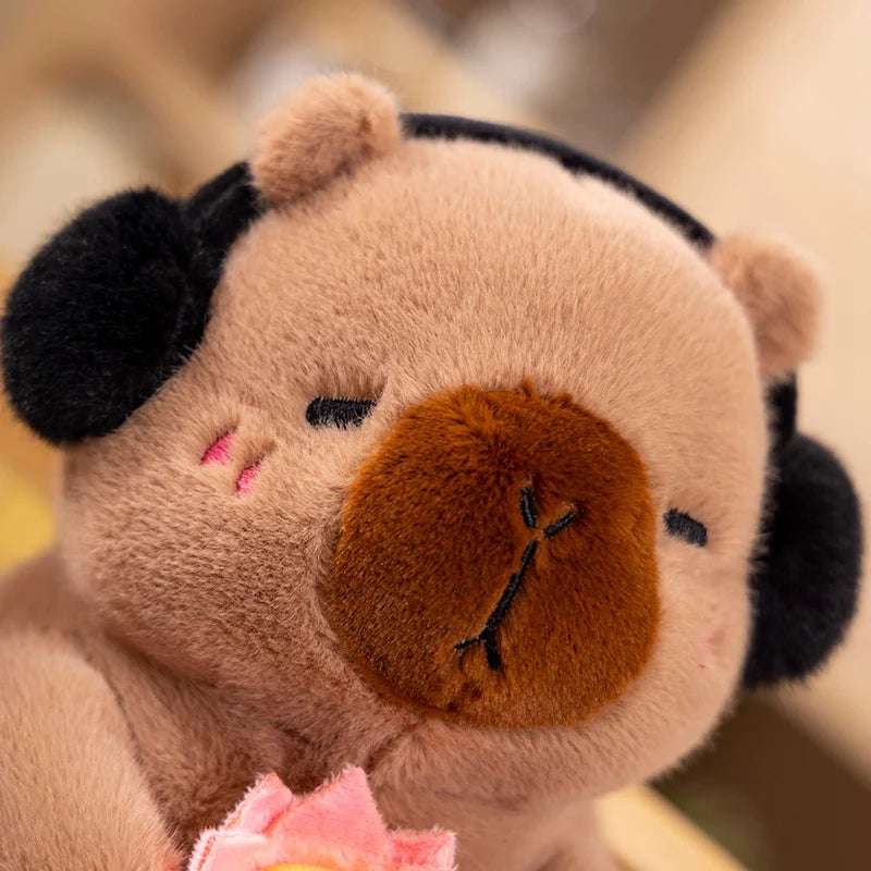 Kawaii Snack Attack: Hamburger Capybara Dog Pig Capibaras Pizza Bubble Tea Cushion Plush Animals - Tophatter Daily Deals
