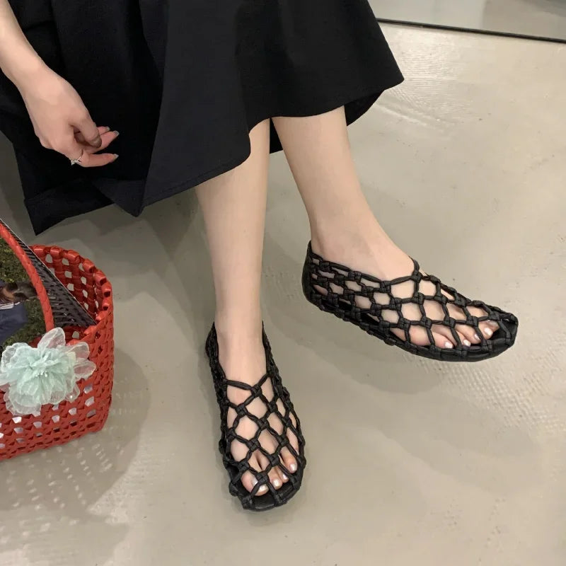 Breathable Women’s Ballet Flats - Mesh Weave, Summer - Tophatter Daily Deals