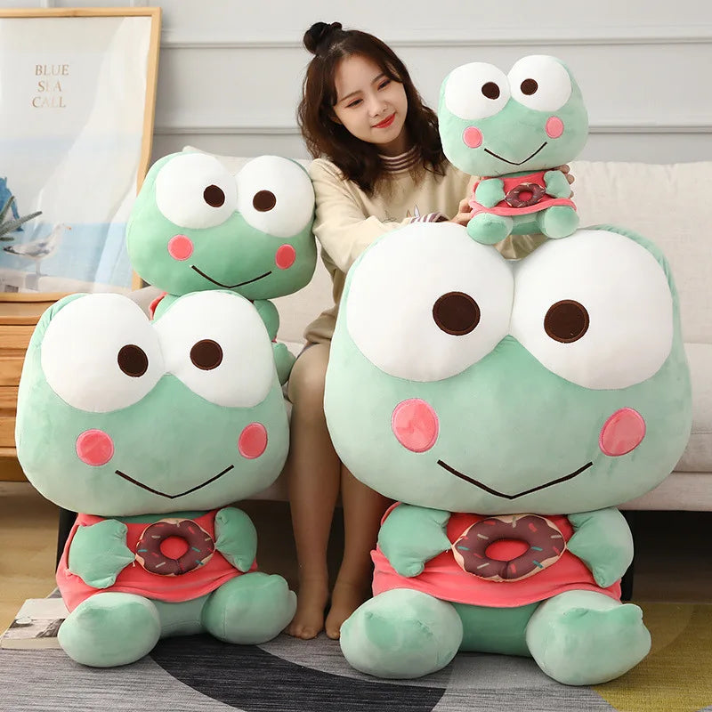 Sanrio Kero Kero Keroppi Frog Doughnut Plush Toy 60cm Animals - Tophatter Daily Deals