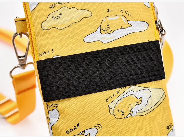 Sanrio New Gudetama Mobile Messenger Bag Lazy Egg Mini Small Bag Coin Purse Food - Tophatter Daily Deals