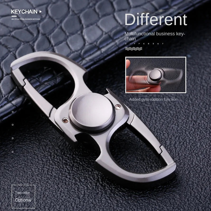 Fidget Spinner Keychain Stainless Steel EDC Gift 2025 - Tophatter Daily Deals