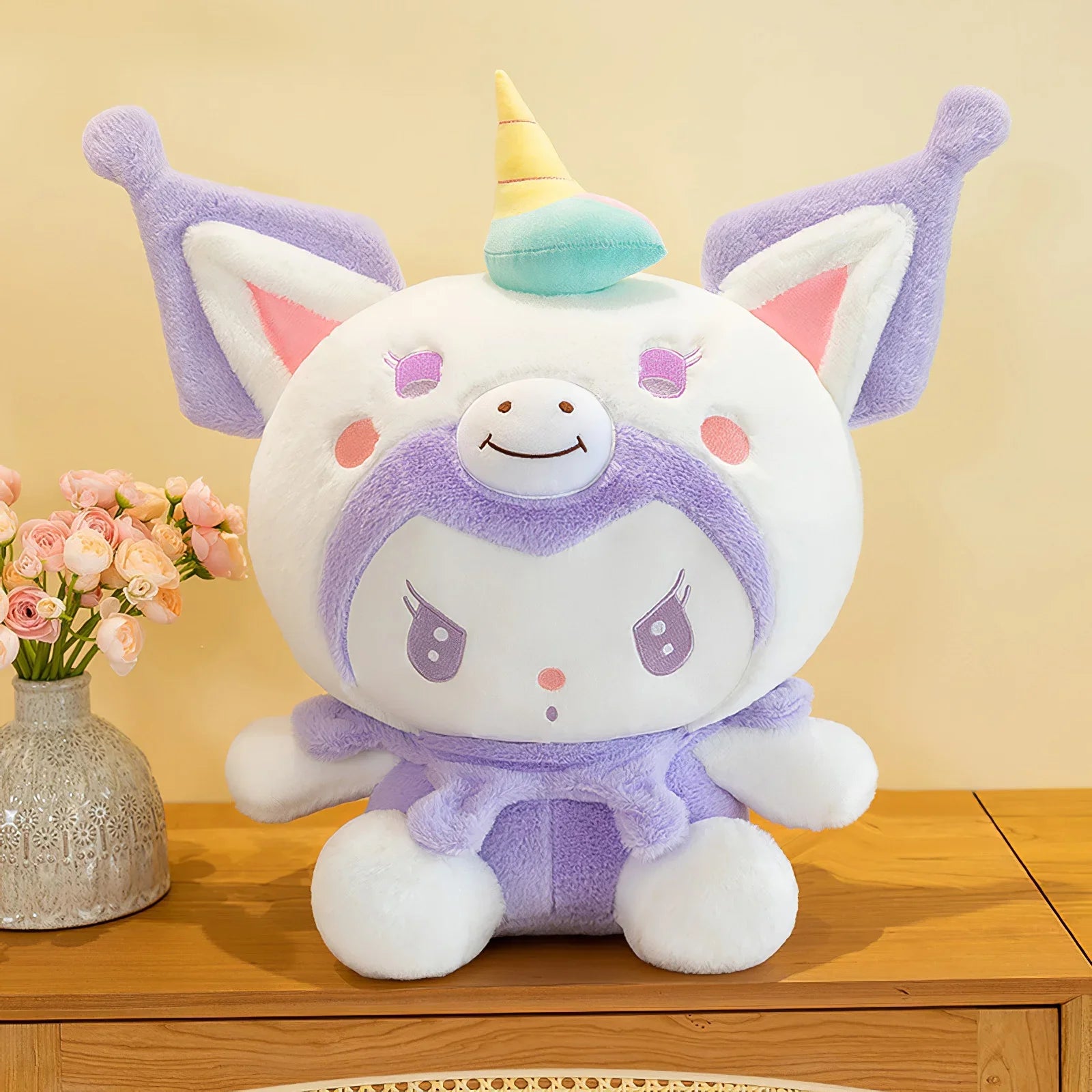 Sanrio Kuromi Unicorn Plush Toy Grey Anime - Tophatter Daily Deals