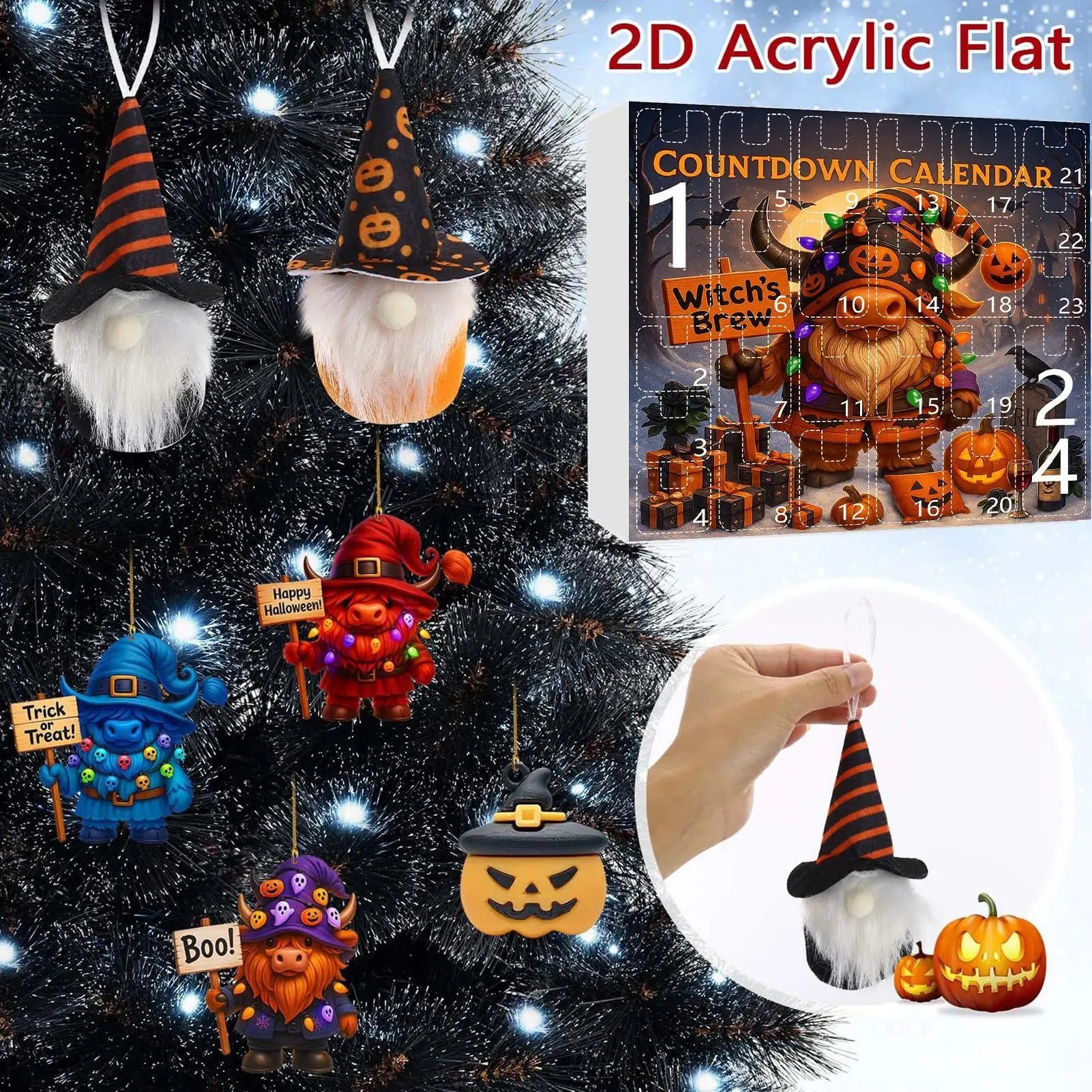 Halloween Gnome Advent Calendar Plush Countdown 2025 - Tophatter Daily Deals