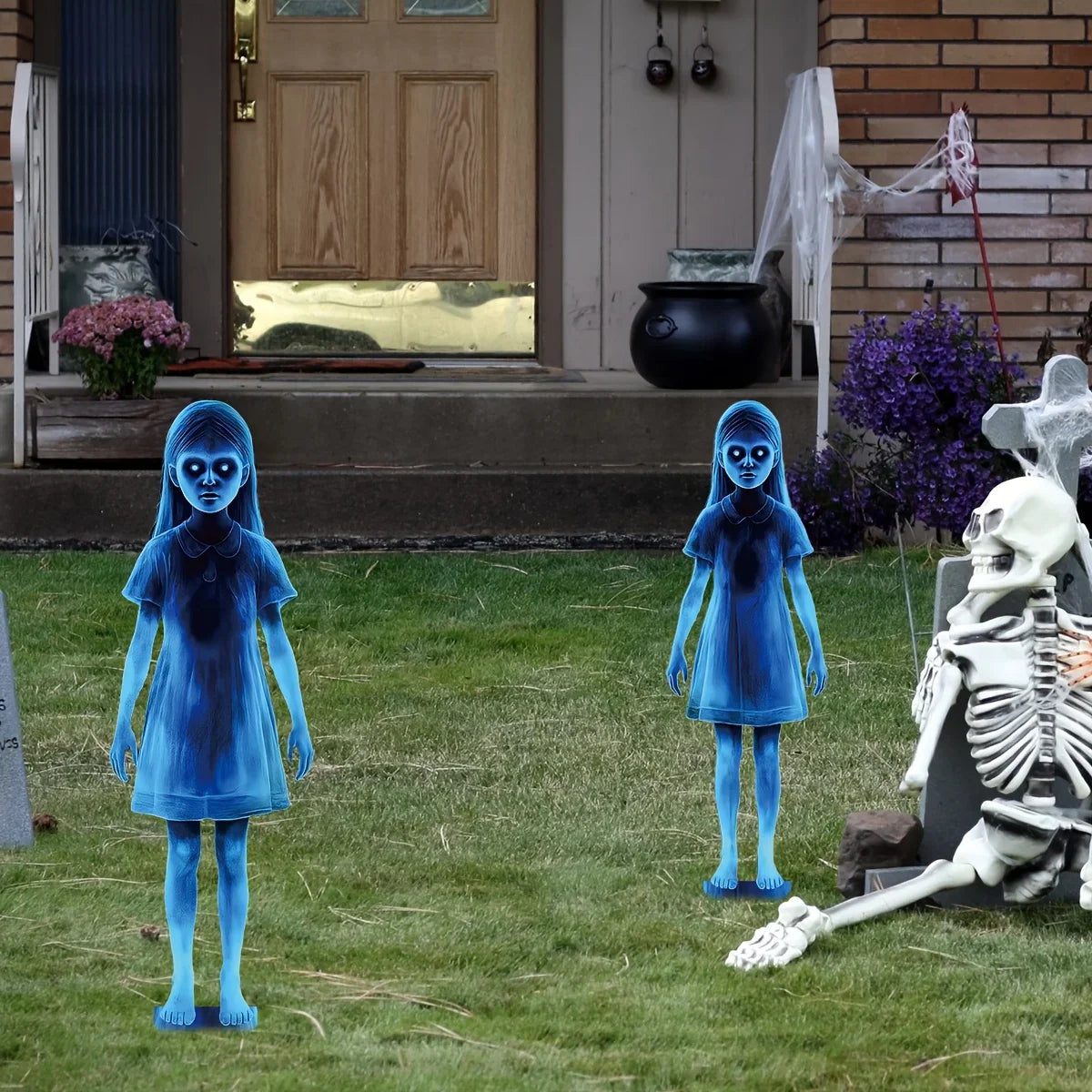 Halloween Little Girl Garden Post Outdoor Yard Decor - Tophatter Daily Deals