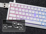 Mechanical 65 Percent Magnetic Wired Keyboard RGB Backlit - Tophatter Daily Deals