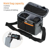 2-in-1 Camera Backpack And Sling Waist Bag Grey Backpacks - Tophatter Daily Deals