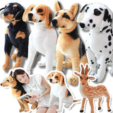 Realistic Puppy Dog Plush Animals - Tophatter Daily Deals