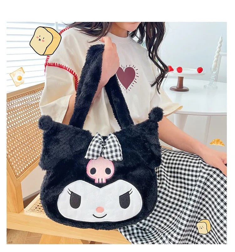 Sanrio Plush Cinnamoroll My Melody Kuromi Tote Shoulder Bag Anime - Tophatter Daily Deals