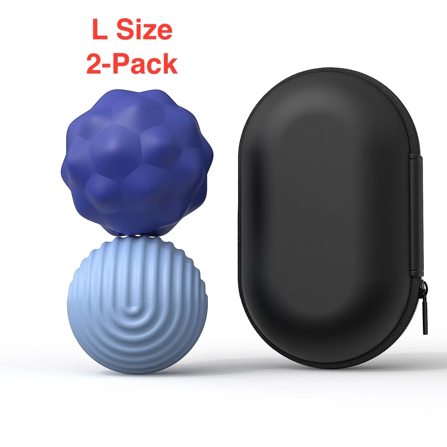 Magnetic Ball Fidget Toy Silicone Sensory Stress Relief L 2-pack Blue - Tophatter Daily Deals