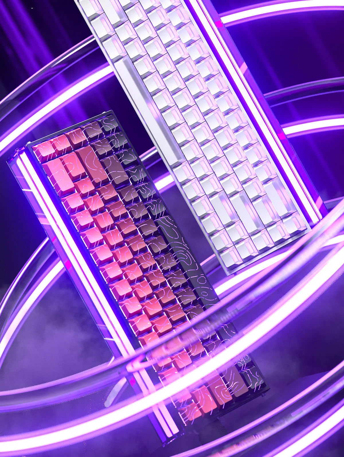Mechanical Gaming Keyboard 68 Key RGB Compact Esports - Tophatter Daily Deals