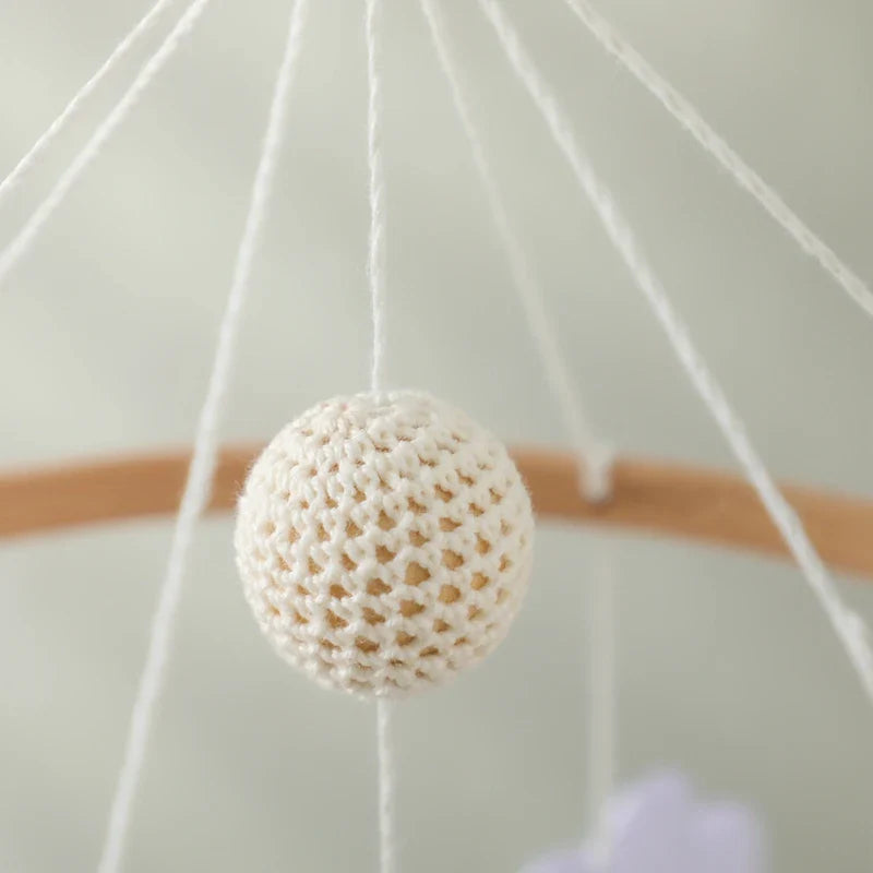 Wooden Felt Animal Crib Mobile With Soothing Calming Music - Tophatter Daily Deals