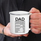 Dad Nutritional Facts Coffee Mug Enamel Cup for Papa Daddy Stepdad Father’s Day Gift Best Dad Ever Cups Dad Gifts From Kids - Tophatter Daily Deals