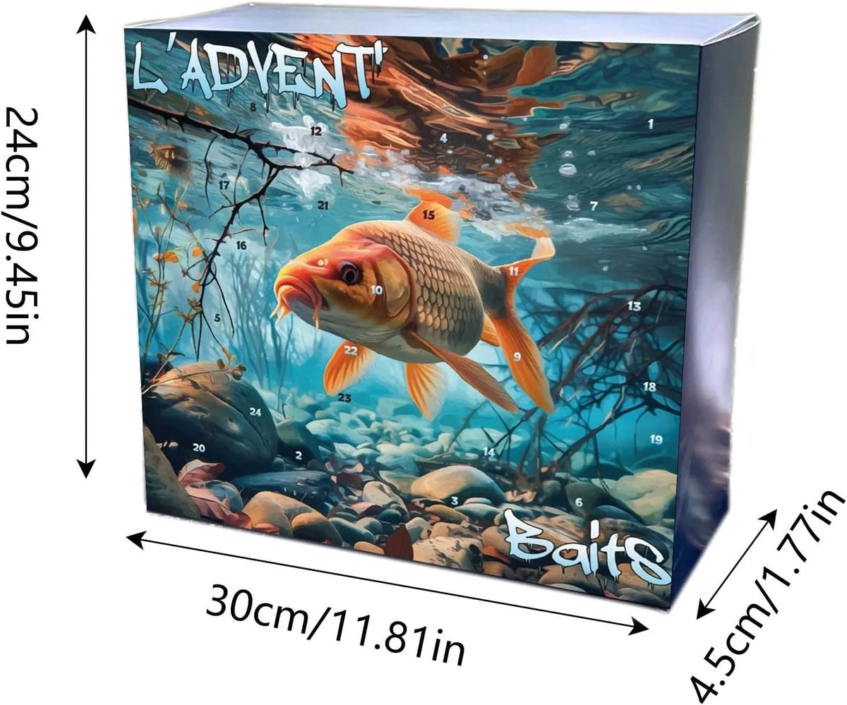 Fishing Advent Calendar 24-Day Christmas Countdown Kit - Tophatter Daily Deals
