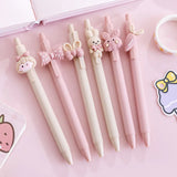 4 Kawaii Rabbit Mechanical Gel Ink Pens School Office Writing Supplies Stationery Pen 0.5mm Set of 4 Pens Animals - Tophatter Daily Deals