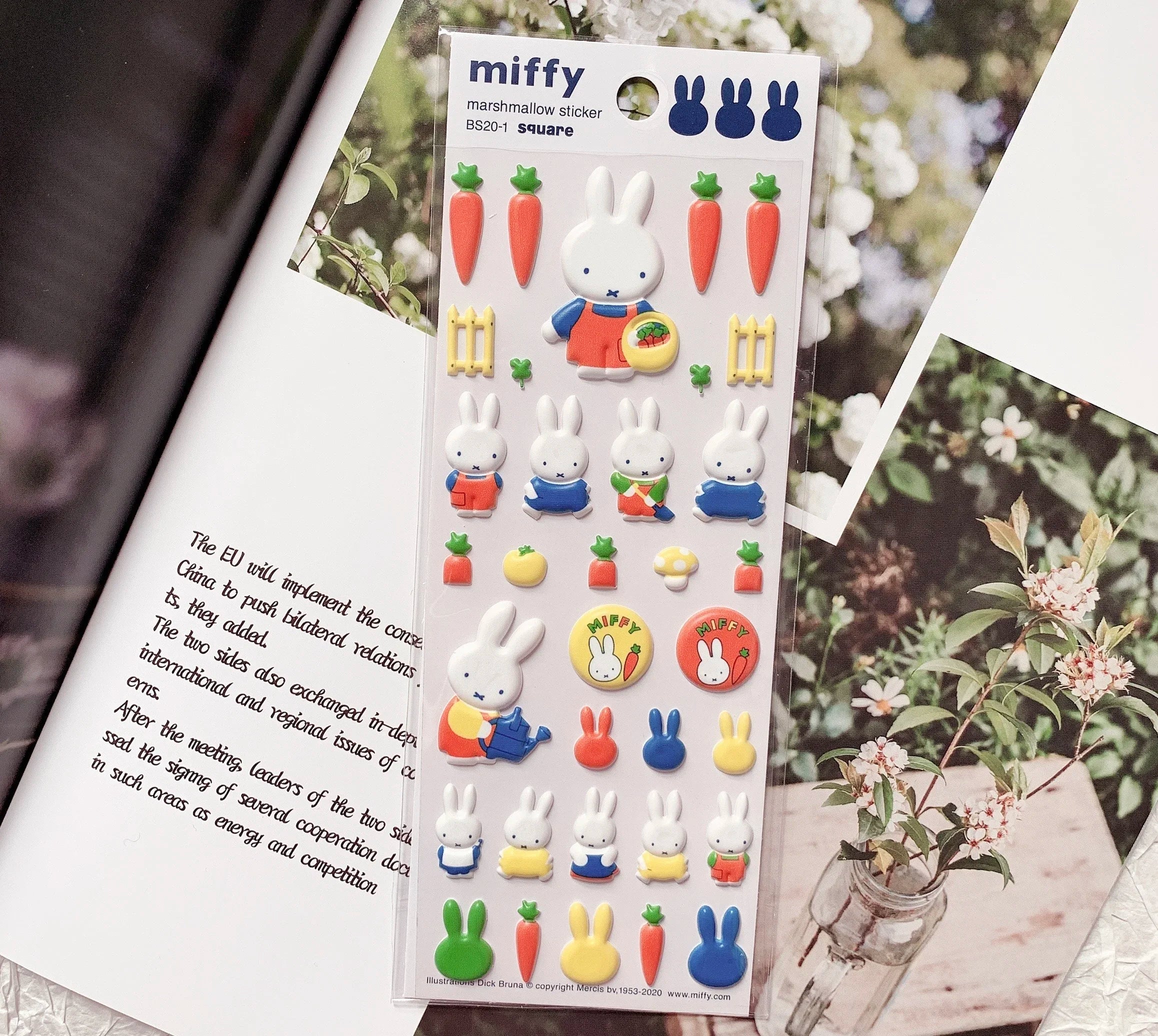 Miffy 3D Stickers White Animals - Tophatter Daily Deals