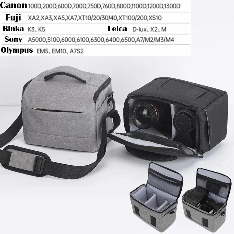 Camera Shoulder Bag Crossbody Grey Camera Bags & Cases - Tophatter Daily Deals