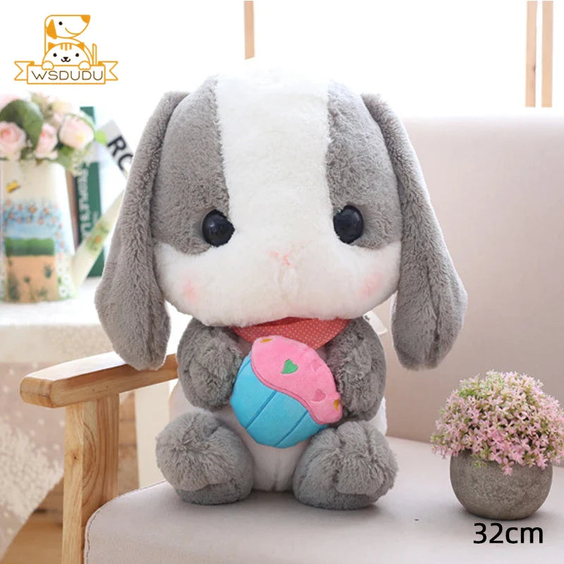 Large Bunny Rabbit Plush Toy Loppy Cake Rabbit Animals - Tophatter Daily Deals