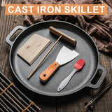 Non-Stick Camping Cast Iron Frying Pan Camp Cooking - Tophatter Daily Deals