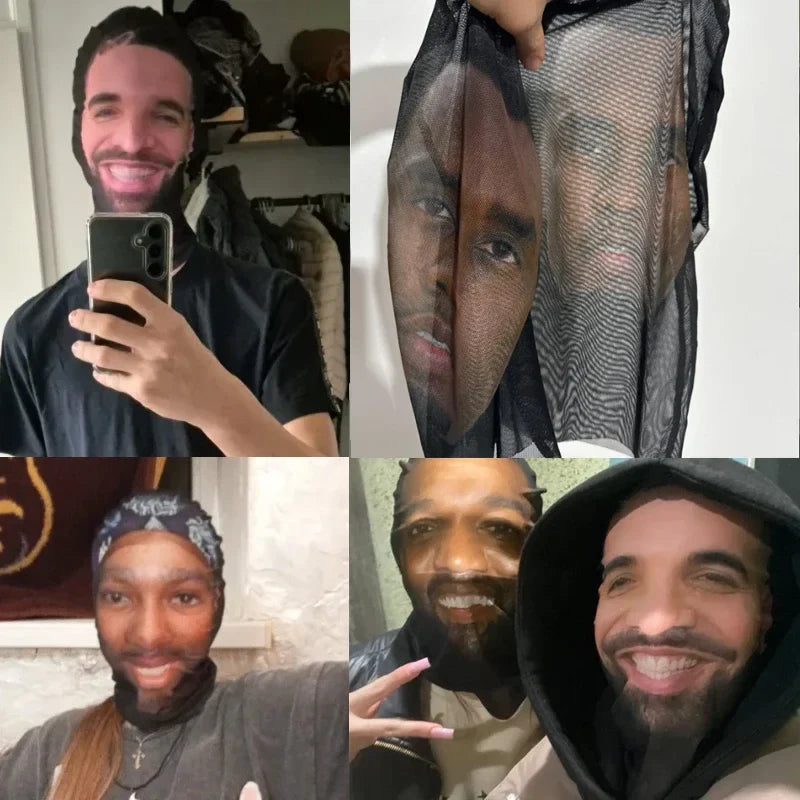 Realistic 3D Face Masks for Men Women Cosplay Mask Full Face Hip Hop Balaclava Hood Hat Headgear for Halloween Celebrity - Tophatter Daily Deals