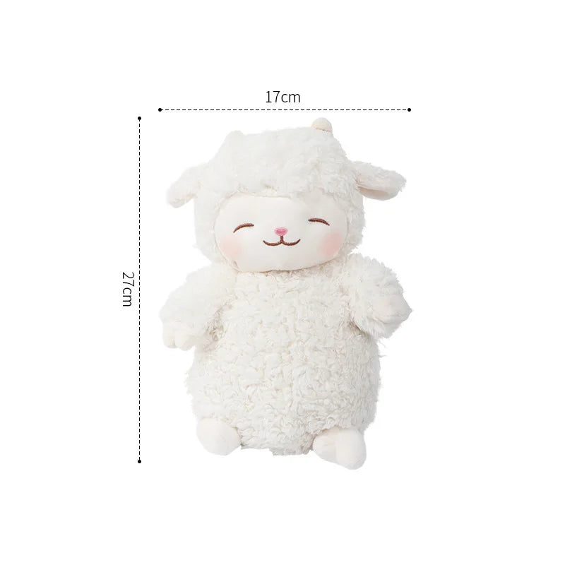 Lucky Boy Sunday Sleeping Sheep Lamb Plush Animals - Tophatter Daily Deals