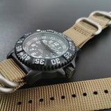 Military Watch Green Nylon Strap 50m Waterproof Luminous - Tophatter Daily Deals