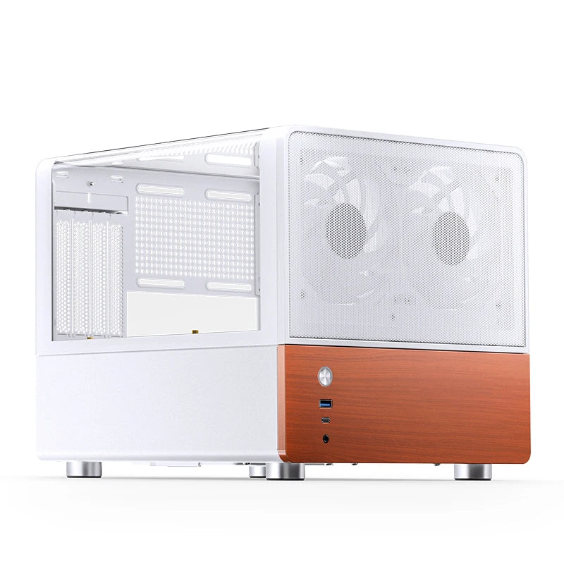 Mini ITX MicroATX PC Case Sea View Glass Compact Gaming - Tophatter Daily Deals