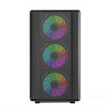 MicroATX Vertical Glass PC Case Supports 360mm Radiator - Tophatter Daily Deals