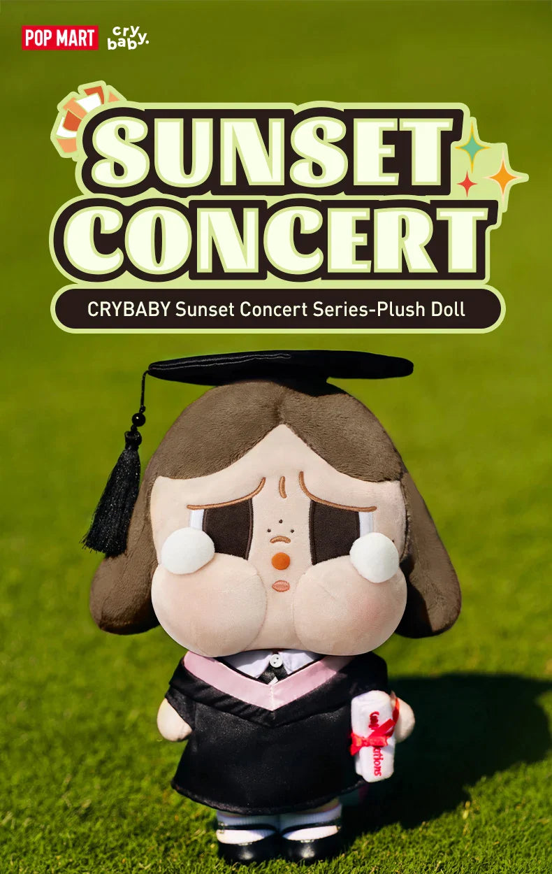 Genuine Pop Mart Crybaby Sunset Concert Series 30cm Plush Doll Anime - Tophatter Daily Deals