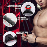 Rope Pulldown Attachment Cable Handle Black Fitness - Tophatter Daily Deals
