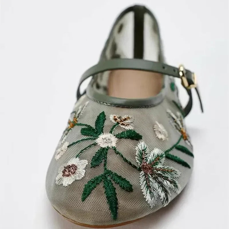 Breathable Womens Ballet Flats - Mary Jane, Mesh, Summer - Tophatter Daily Deals