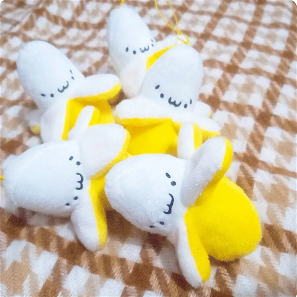 Kawaii Banana Plush Keyring Pendant Key Chain Ring Food - Tophatter Daily Deals