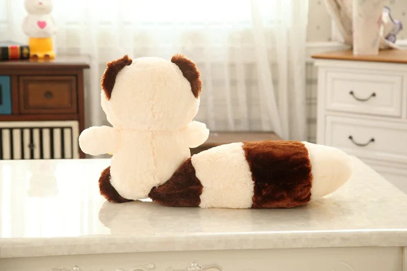 Raccoon Plush Toy Long Tail Bear Huge Animals - Tophatter Daily Deals