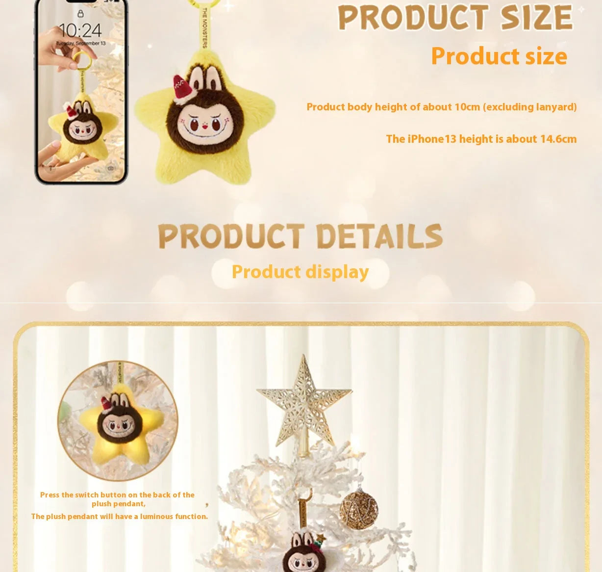 Genuine Pop Mart The Monsters Labubu Classic Series Sparkly Plush Pendant Blind Box Mythical - Tophatter Daily Deals