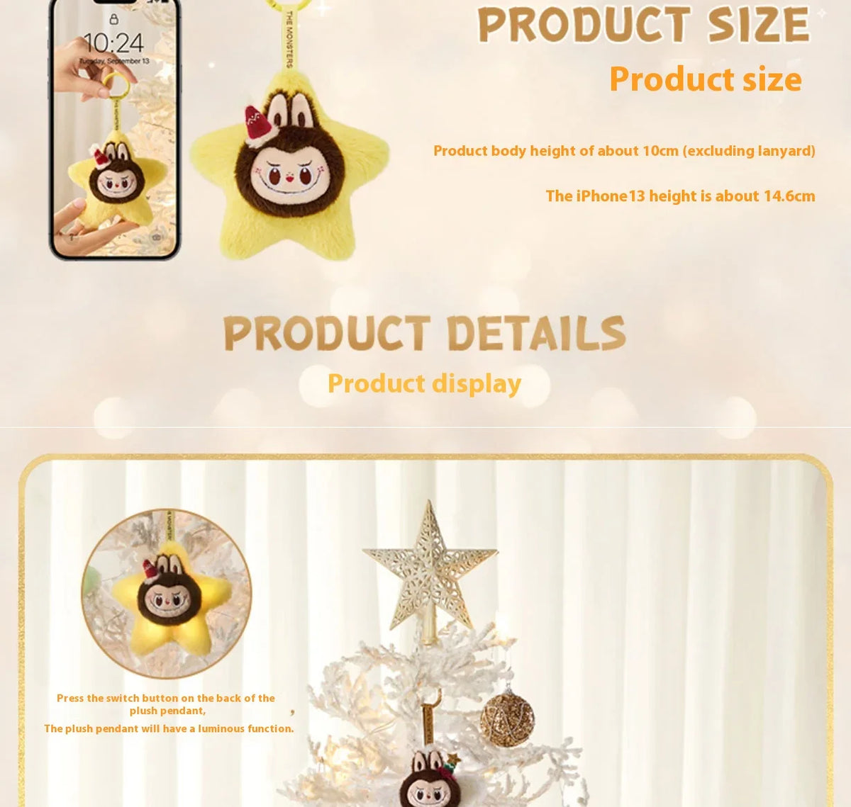 Genuine Pop Mart The Monsters Labubu Classic Series Sparkly Plush Pendant Blind Box Mythical - Tophatter Daily Deals