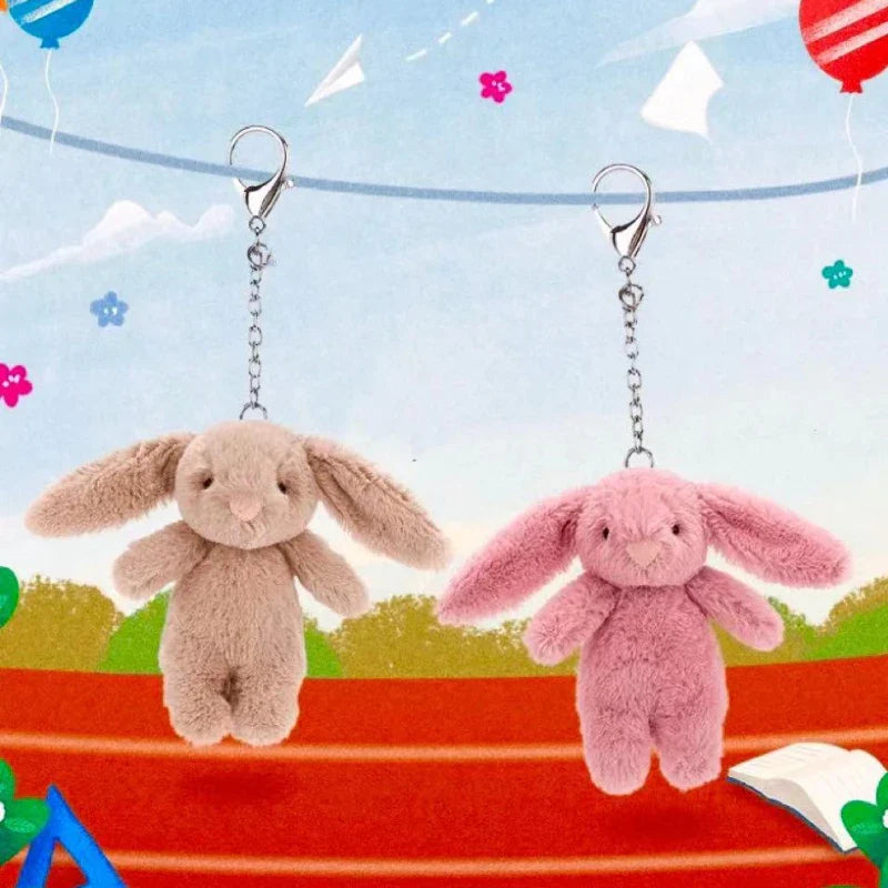 Rabbit Plush Keychain Cute Bunny Bag Charm Soft Gift - Tophatter Daily Deals
