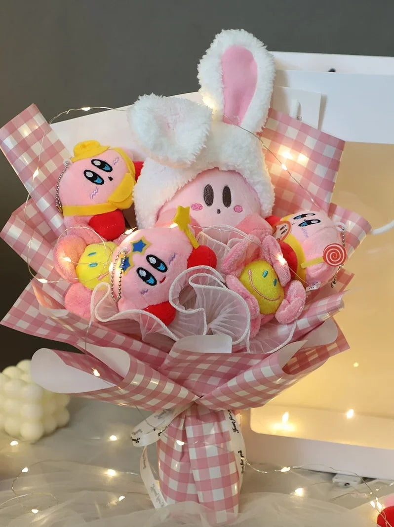 Pink Star Kirby Plush Bouquet Anime - Tophatter Daily Deals