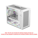 Mini ITX PC Case Transparent Side 240mm Water Cooling X100 PRO White - Tophatter Daily Deals