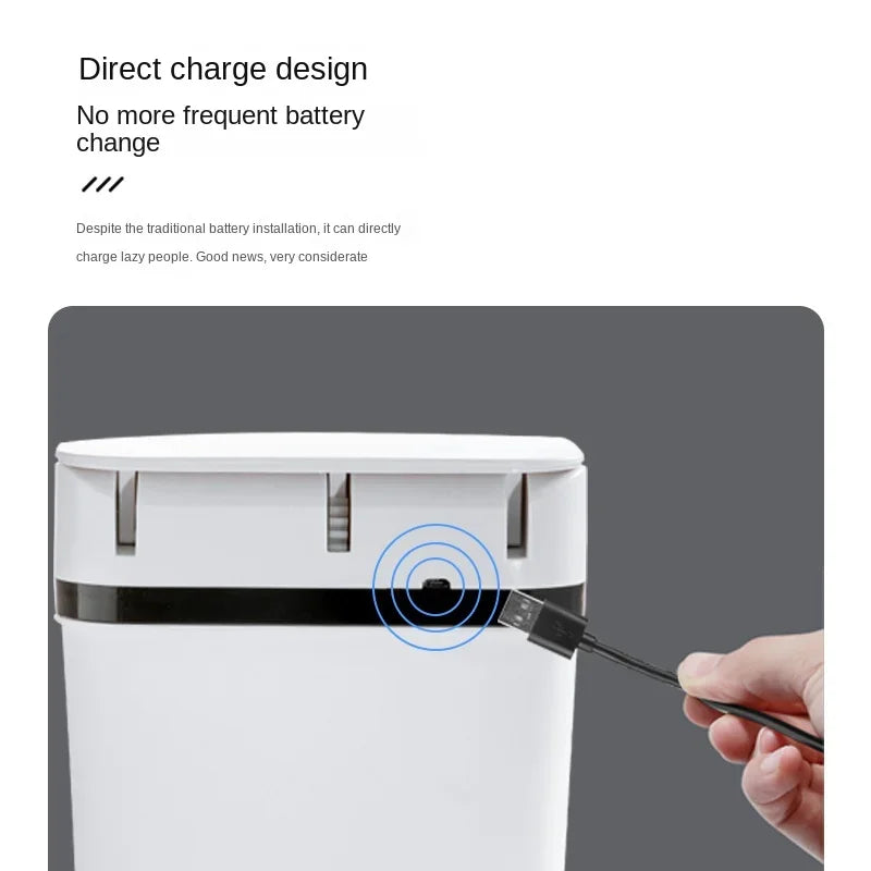 Smart Trash Can Automatic Sensor Bin Touchless Odor Control - Tophatter Daily Deals