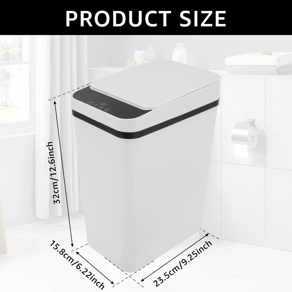 Touchless Automatic Trash Can 12L Sensor Kitchen - Tophatter Daily Deals