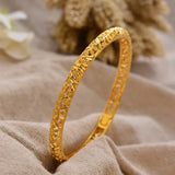 Gold Plated Bangles Luxury Arabic Wedding Bracelet - Tophatter Daily Deals
