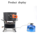 12800W Outdoor Camping Gas Stove Grey Camp Cooking - Tophatter Daily Deals