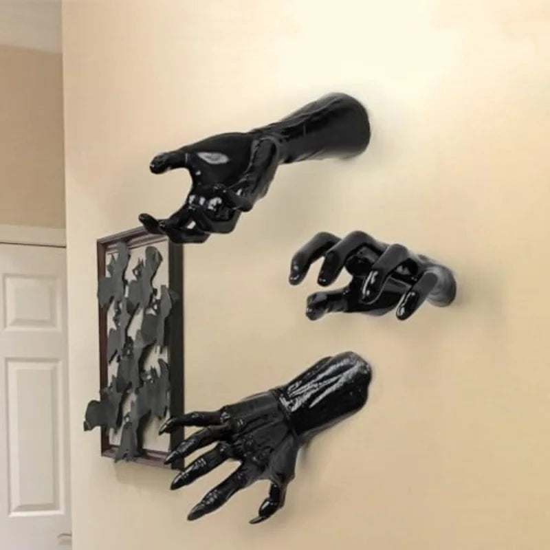 Creepy Wall Hands Life Size Candle Holders Halloween - Tophatter Daily Deals