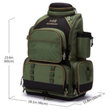 NNEOBATackle Backpack with Rain Cover Rod Holders Army Green Backpacks - Tophatter Daily Deals