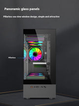 Mini ITX PC Case 240mm Water Cooling MicroATX Chassis - Tophatter Daily Deals