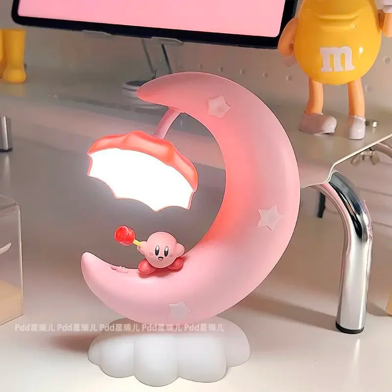 Kirby Moon Night Light Lamp Pink Anime - Tophatter Daily Deals
