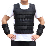 Adjustable Weighted Vest (Plates Not Included) Black Fitness - Tophatter Daily Deals