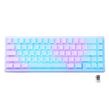 Mechanical Keyboard M67 67 Key Gasket Hot Swappable RGB White - Tophatter Daily Deals