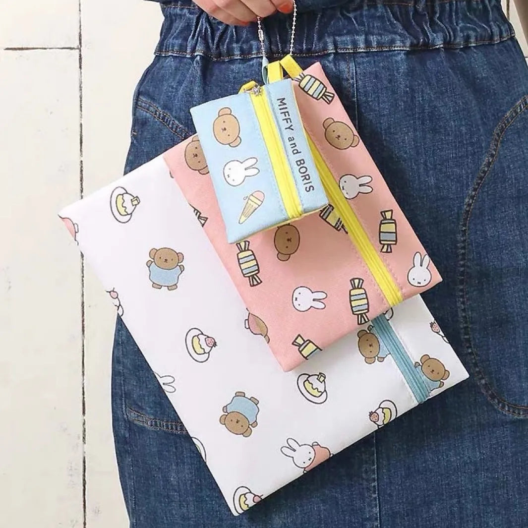Miffy 3 Sets of Zipped Cases Animals - Tophatter Daily Deals