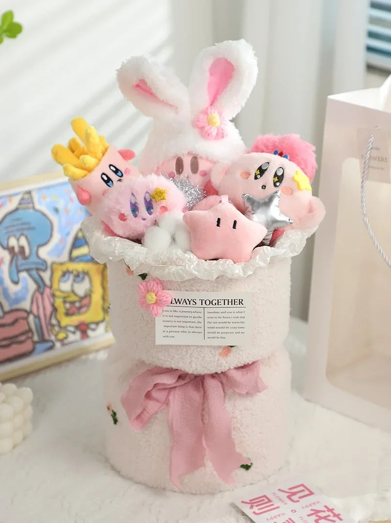 Pink Star Kirby Plush Bouquet Anime - Tophatter Daily Deals