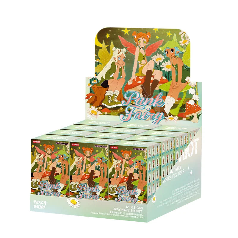 Genuine Pop Mart Peach Riot Punk Fairy Series Blind Box Full Set of 12 Boxes Mythical - Tophatter Daily Deals